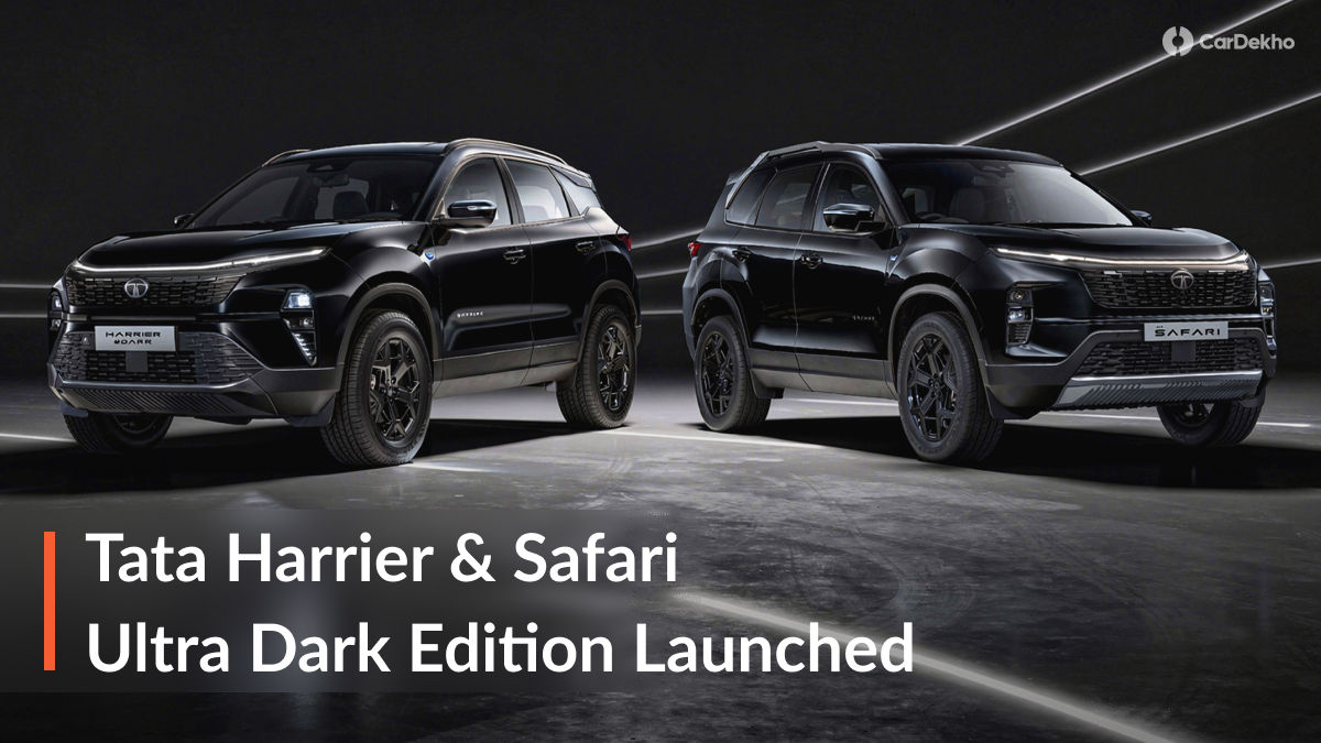 Tata Harrier and Safari Dark Edition