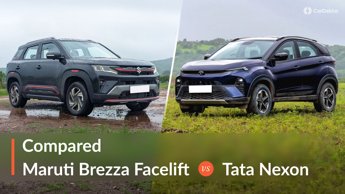 Maruti Brezza Facelift Vs Tata Nexon