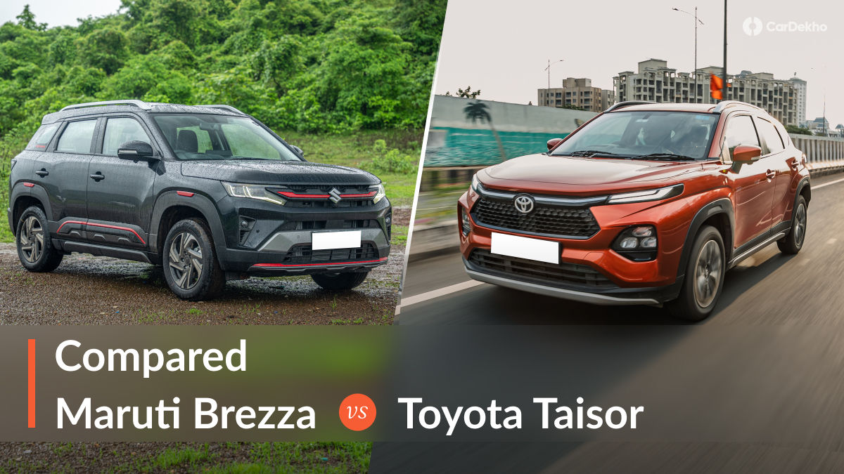 Brezza Facelift vs Toyota Taisor