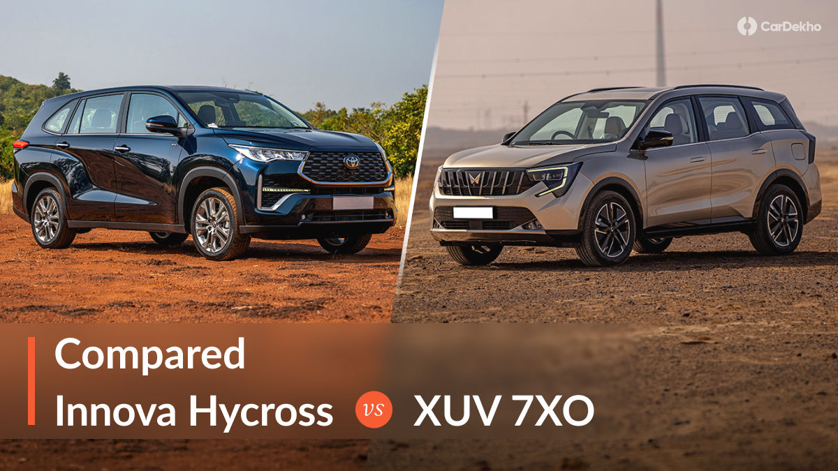 Toyota Innova Hycross vs Mahindra XUV 7XO Toyota Innova Hycross vs Mahindra XUV 7XO
