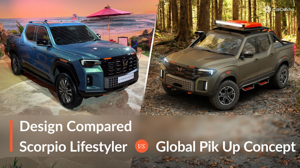 Mahindra Scorpio Lifestyler vs Global Pik Up Concept