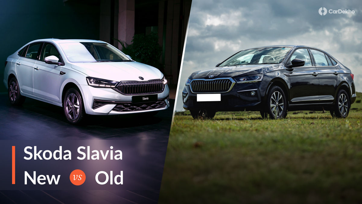 Skoda Slavia Facelift New Vs Old