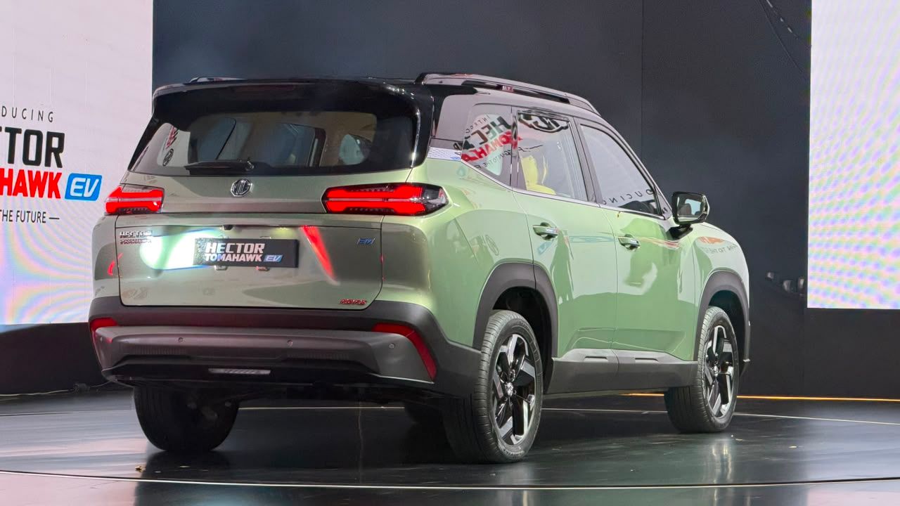 MG Hector Tomahawk EV Rear Quarter
