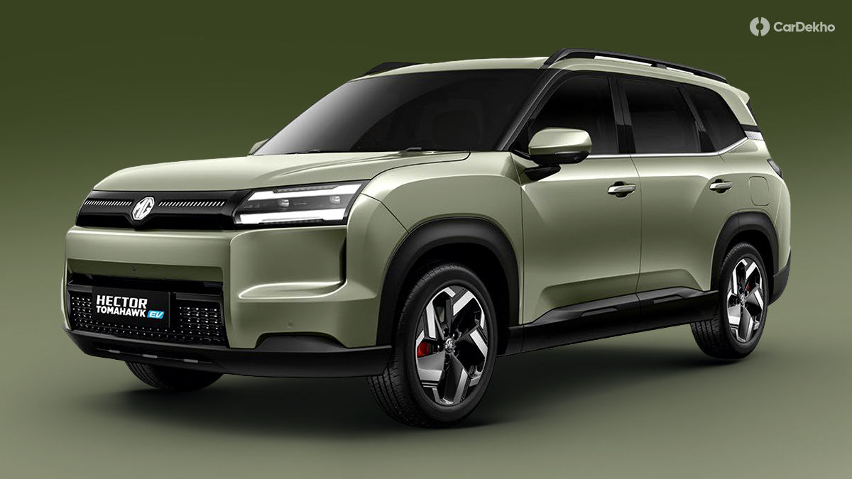 MG Hector Tomahawk EV Khaki Green MG Hector Tomahawk EV Khaki Green