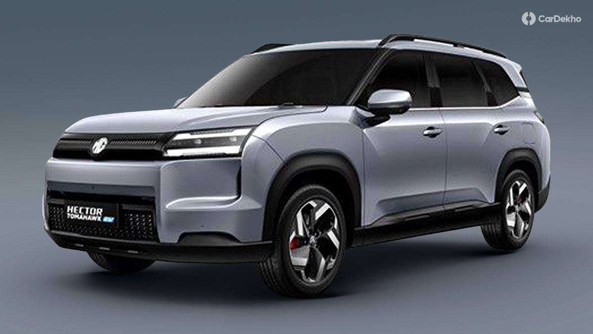 MG Hector Tomahawk EV Aurora Silver
