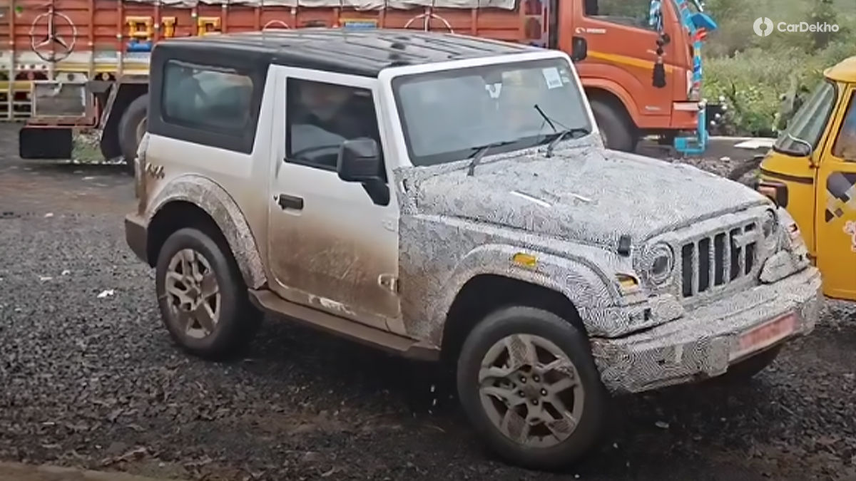Mahindra Thar Facelift Test Mule