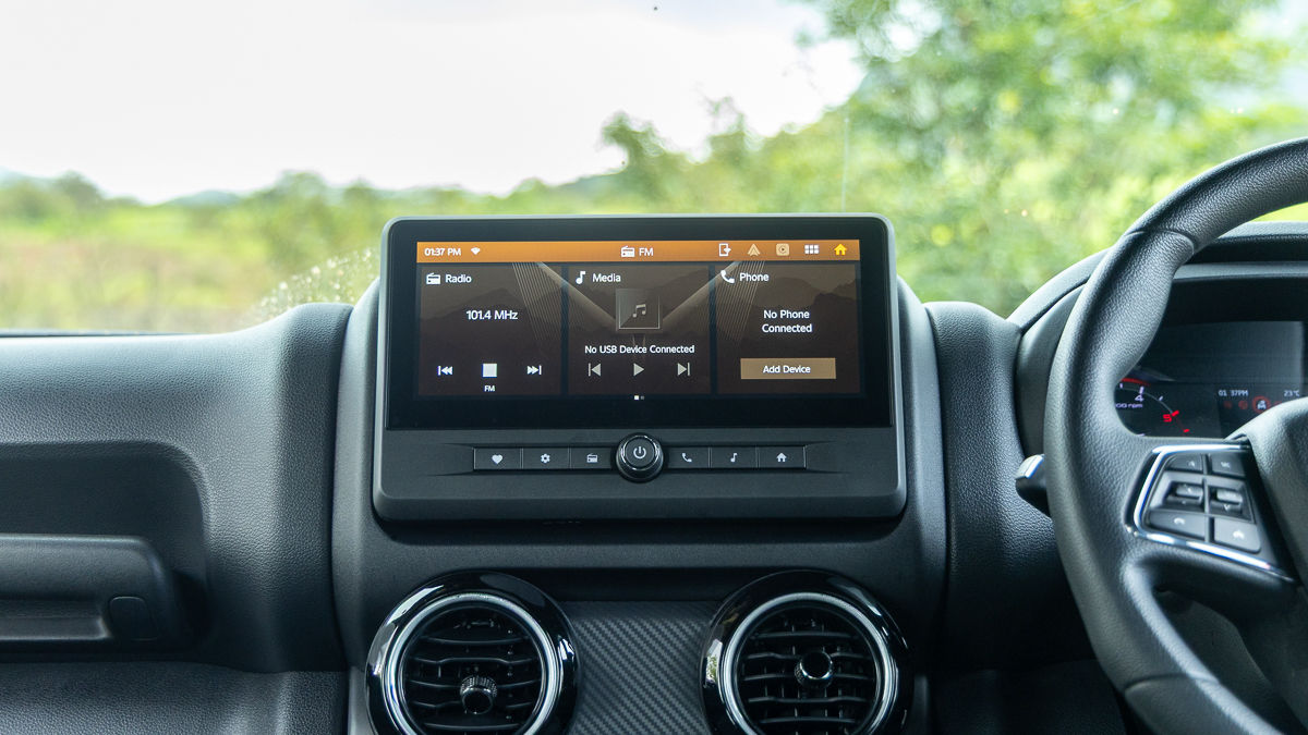 Mahindra Thar Infotainment Toucscreen
