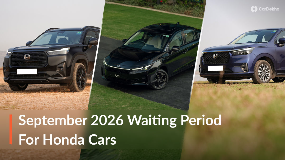 Honda Cars Waiting Period For September 2026