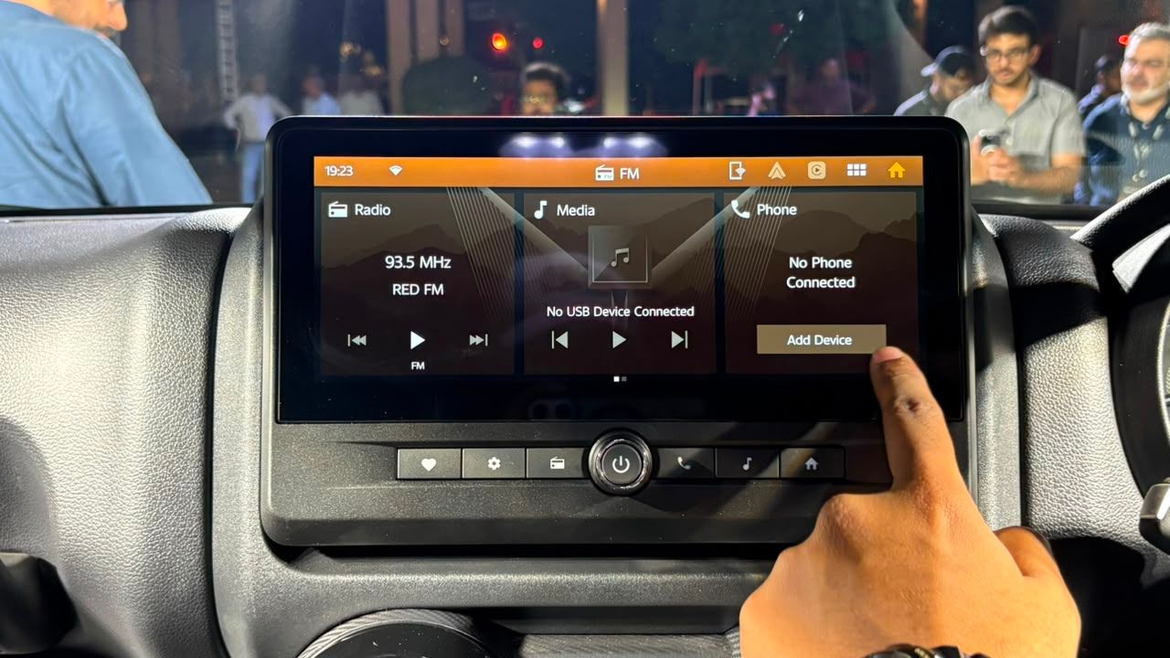 Mahindra Thar OG Infotainment System