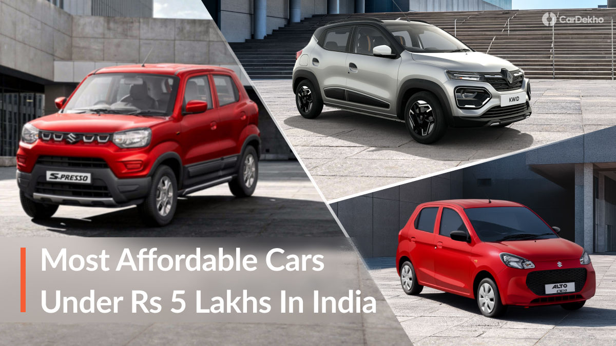 Most Affordable Cars Under Rs 5 Lakh To Buy This Diwali