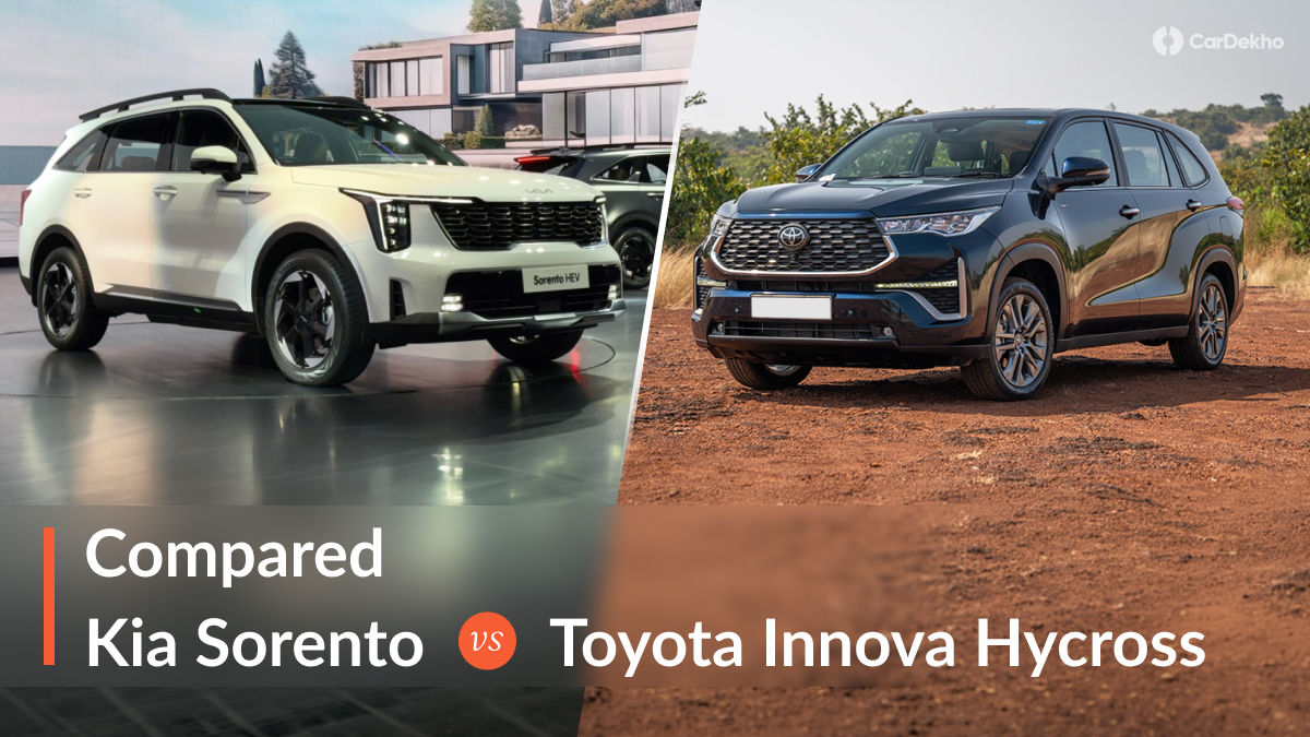 Kia Sorento Vs Toyota Innova Hycross