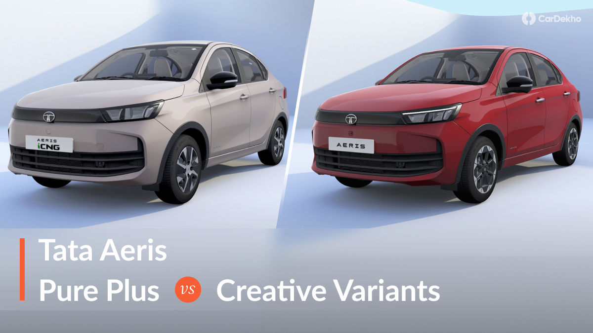 2026 Tata Aeris Pure Plus Vs Creative Variants Compared 2026 Tata Aeris Pure Plus Vs Creative Variants Compared