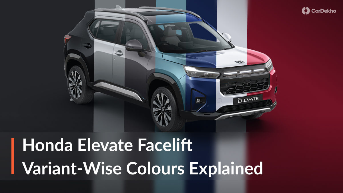 2026 Honda Elevate Variant-wise Colours Explained