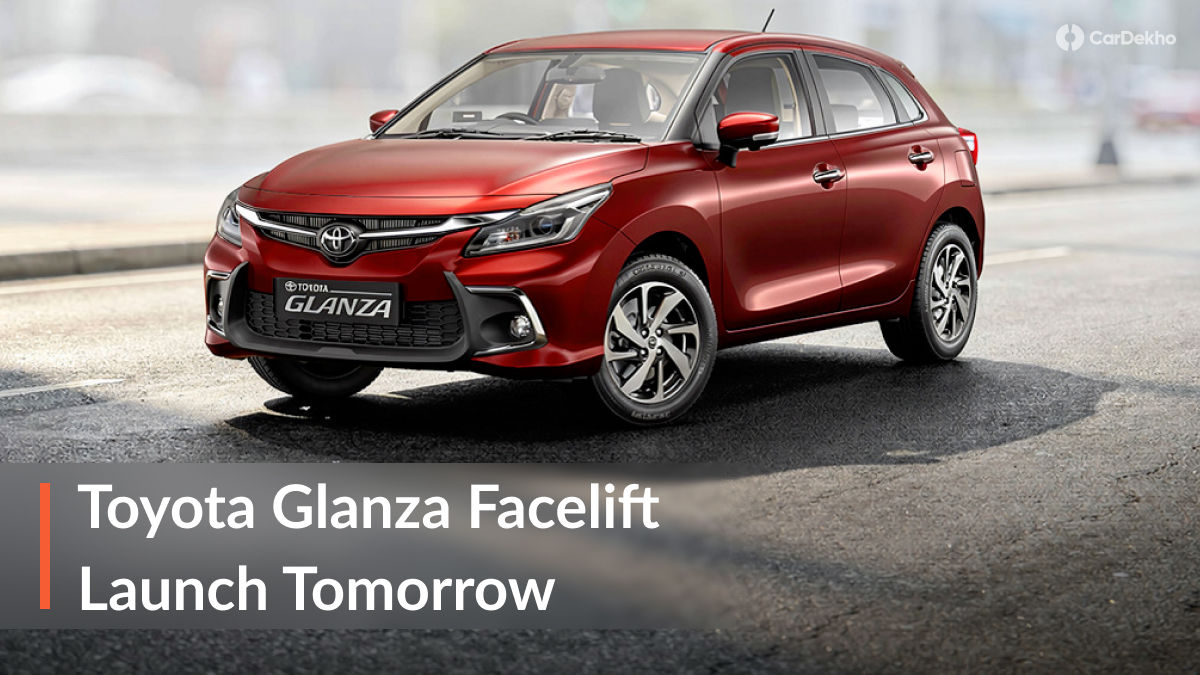 Toyota Glanza Facelift Launch Tomorrow