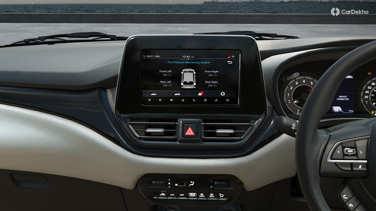 2026 Toyota Glanza S Tyre Pressure Monitoring System