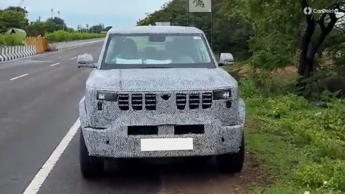 Mahindra Vision S Spied Front