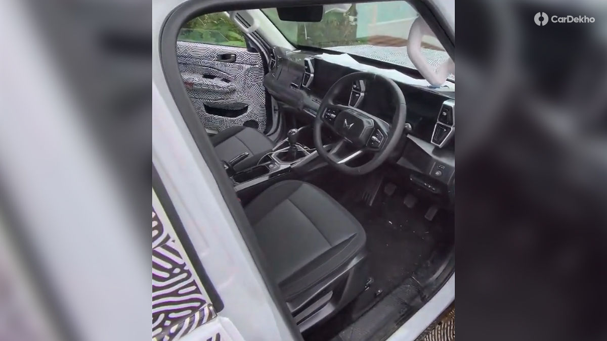 Mahindra Vision S Interior Spied