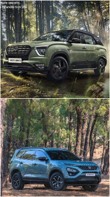 Hyundai Alcazar Adventure vs Tata Safari Adventure: Differences In Pics