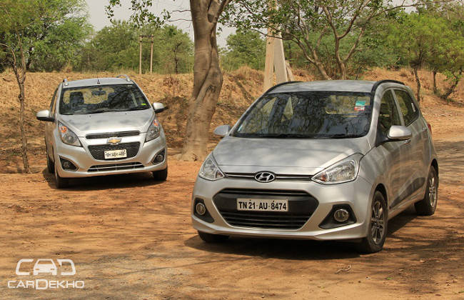 Chevrolet Beat vs Hyundai Grand i10