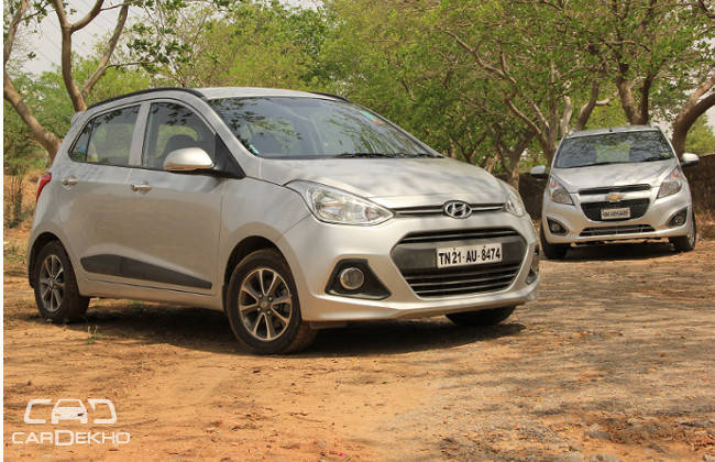 Chevrolet Beat vs Hyundai Grand i10