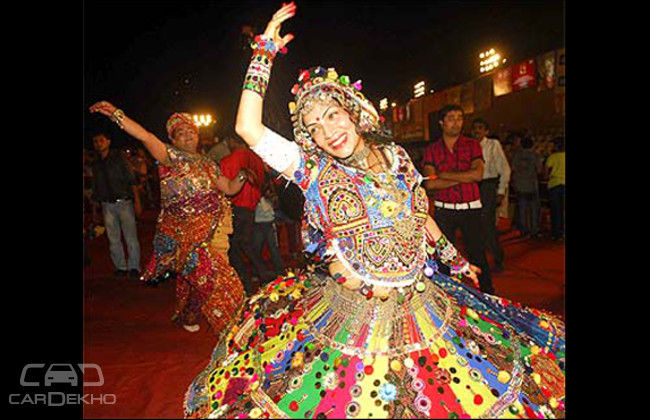 A professional Garbha dancer