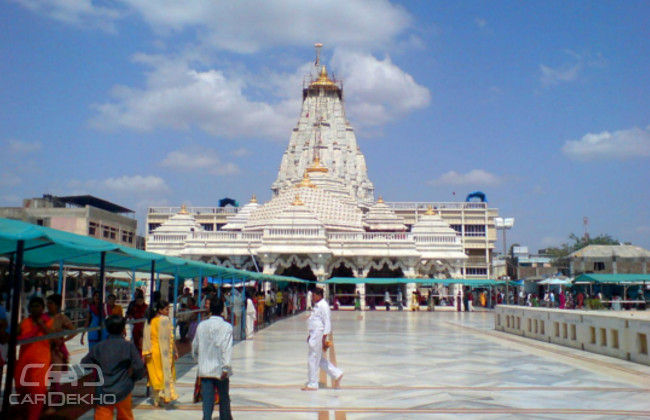 Ambaji temple. One of the Shakti Pithas sees hoards of devotees during Navratri