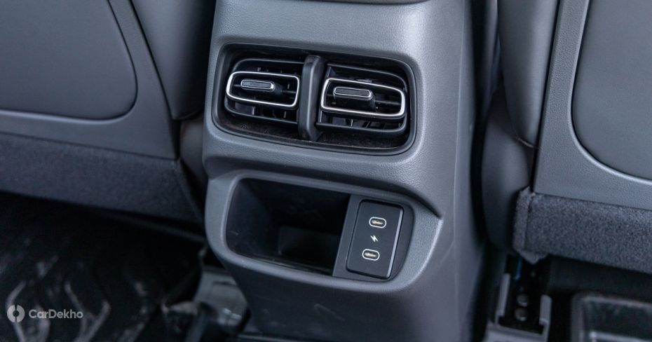 Hyundai Creta storage space underneath rear AC vents
