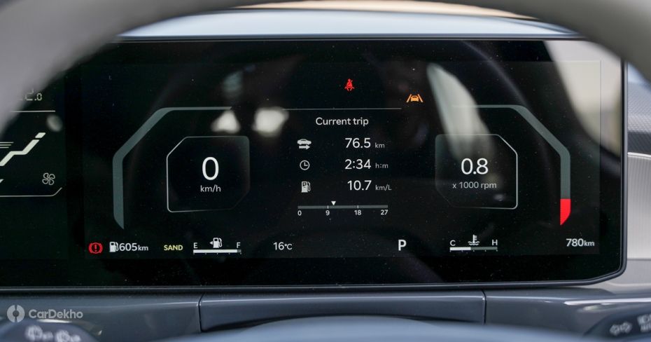 Kia Syros' 12.3-inch digital driver's display