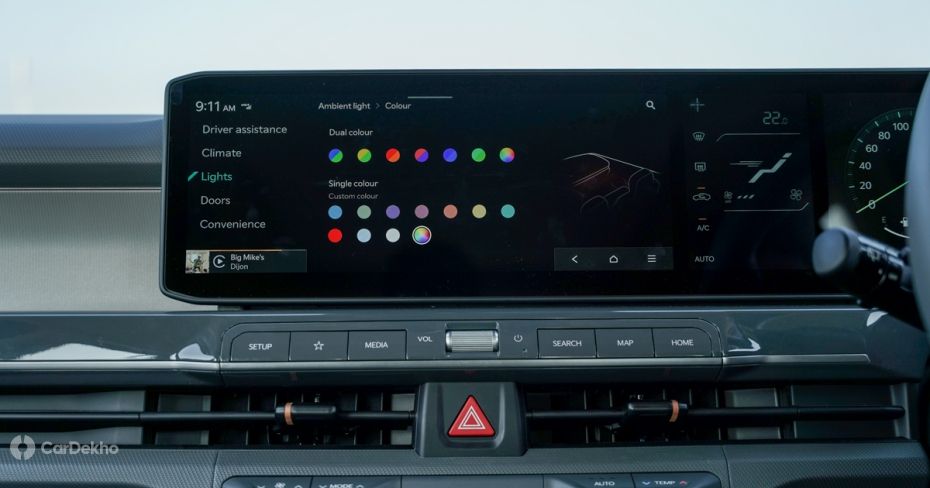 Kia Syros' ambient lighting options