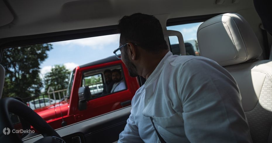 Mahindra Thar Roxx headroom Mahindra Thar Roxx headroom