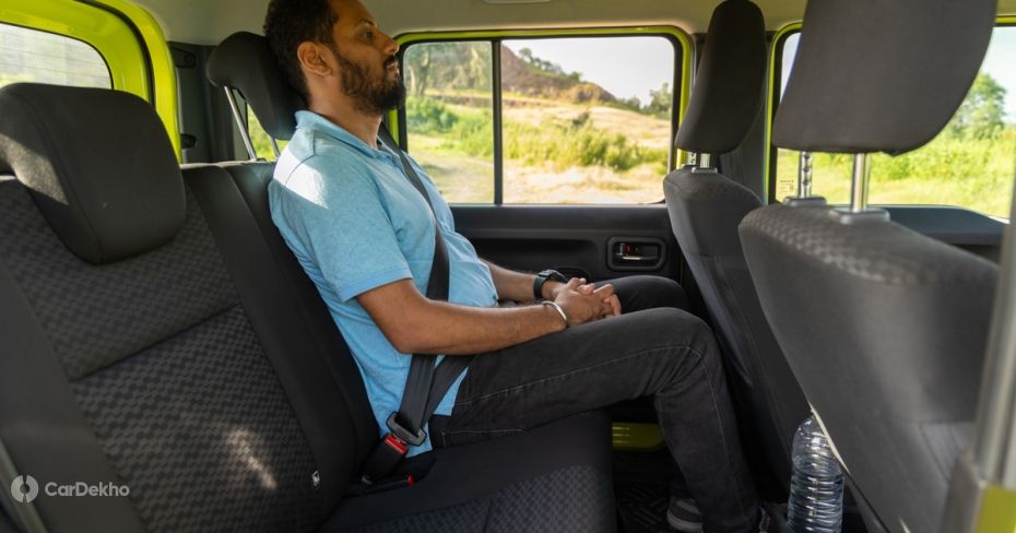 Maruti Jimny 5-door rear seats with passenger Maruti Jimny 5-door rear seats with passenger