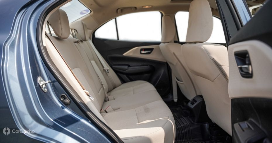 Maruti Dzire rear seats