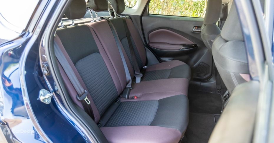 Maruti Fronx rear seats