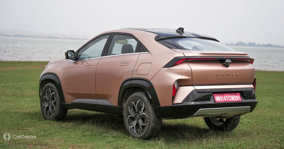 Tata Curvv rear three quarters