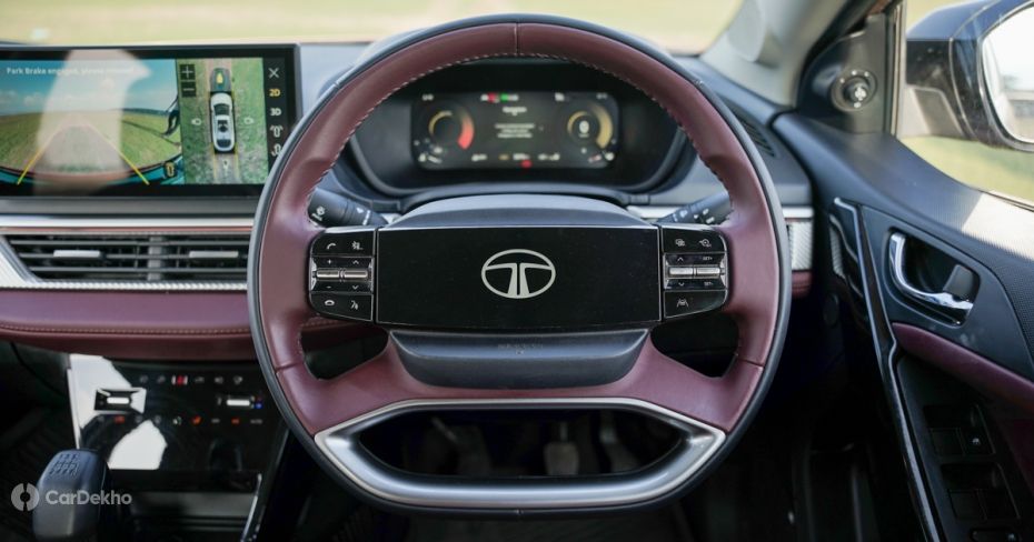 Tata Curvv steering wheel