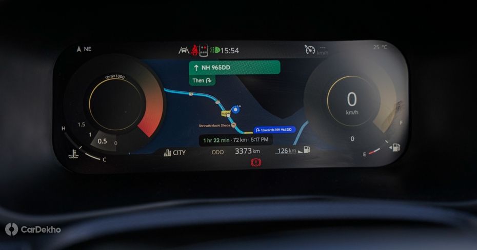 Tata Curvv digital driver's display