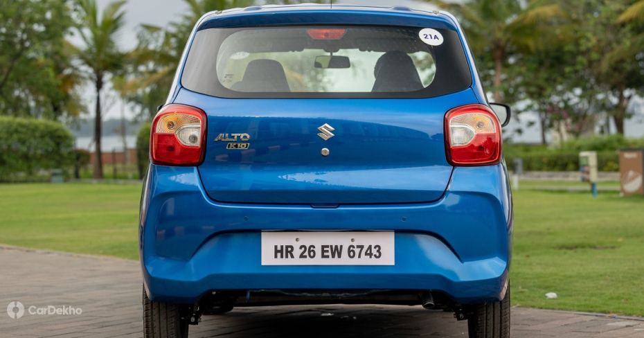 Maruti Alto K10 Rear Maruti Alto K10 Rear