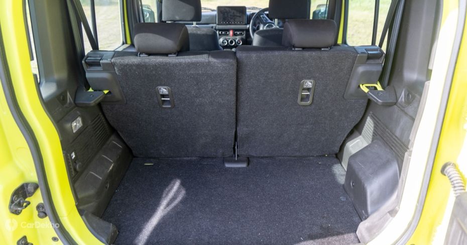 Maruti Jimny 5-door boot space Maruti Jimny 5-door boot space