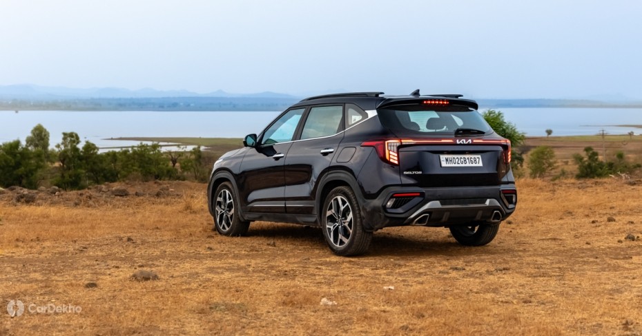 Kia Seltos rear three quarters