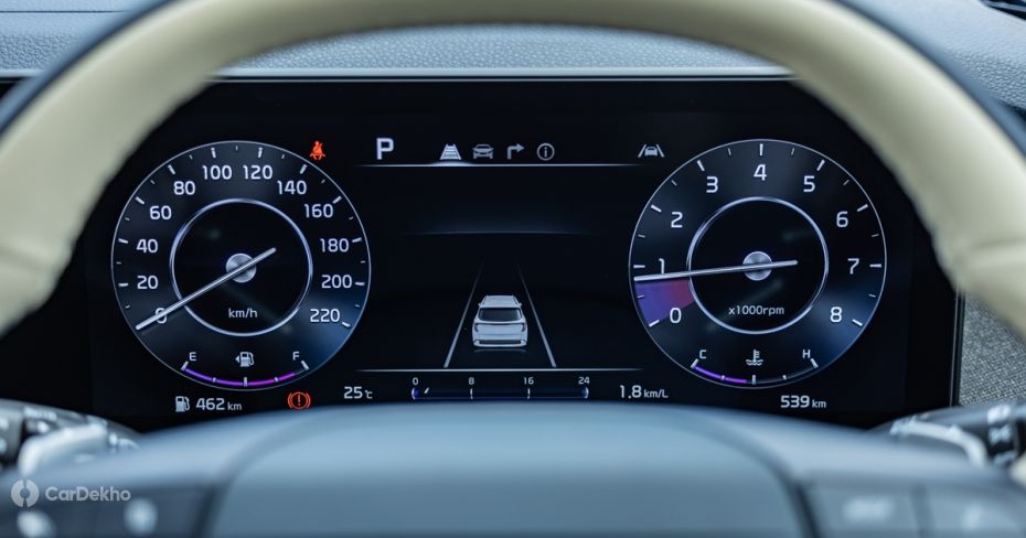 Kia Carens Clavis 12.3-inch digital driver's display Kia Carens Clavis 12.3-inch digital driver's display