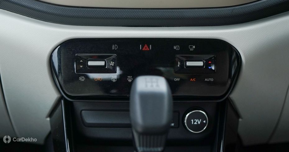 Tata Altroz touch-enabled AC control panel Tata Altroz touch-enabled AC control panel