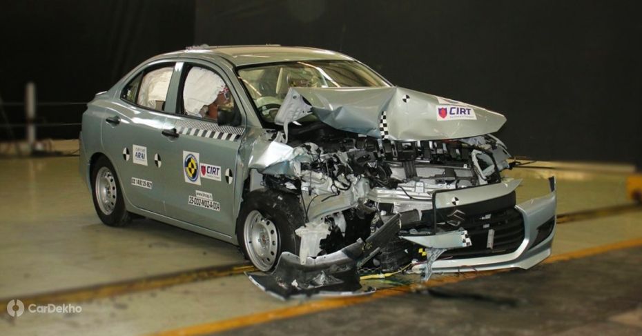 Maruti Dzire Bharat NCAP crash test