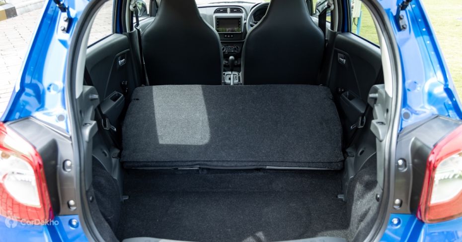 Maruti Alto K10 boot space with folded rear seats Maruti Alto K10 boot space with folded rear seats