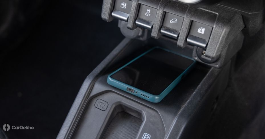 Maruti Jimny gets a 12V charger and a USB charging port only Maruti Jimny gets a 12V charger and a USB charging port only