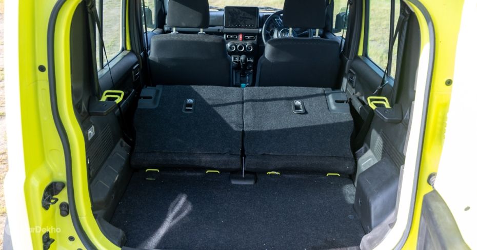 Maruti Jimny gets 50:50 folding rear seats Maruti Jimny gets 50:50 folding rear seats