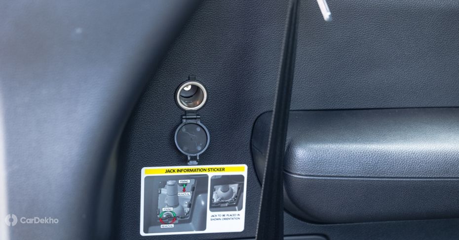 Mahindra Scorpio N 12V charging port in boot Mahindra Scorpio N 12V charging port in boot