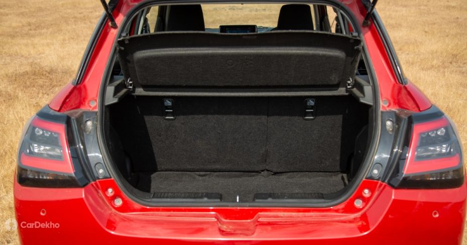 Maruti Dzire boot space Maruti Dzire boot space
