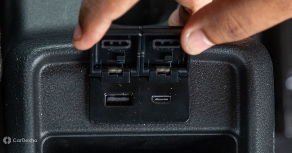 Maruti Swift charging ports for rear seat passengers Maruti Swift charging ports for rear seat passengers