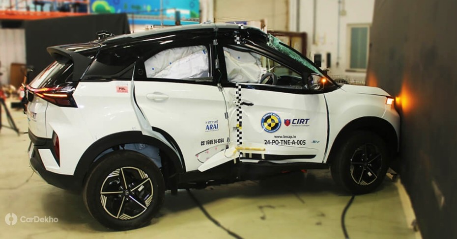 Tata Nexon EV has scored a 5-star Bharat NCAP rating Tata Nexon EV has scored a 5-star Bharat NCAP rating