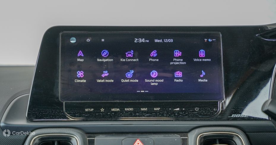 Kia Sonet infotainment Kia Sonet infotainment